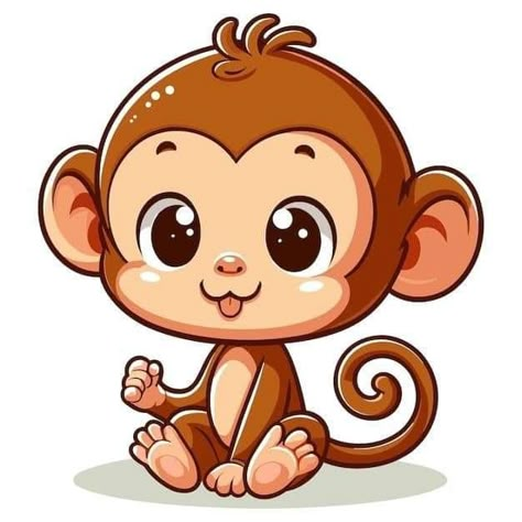 Monkey Cartoon Image, Pudu Deer, Lunch Schedule, Kawaii Monkey, Monkey Clipart, Monkey Drawing, Lion Drawing, Early Learning Activities, Android Wallpaper Flowers