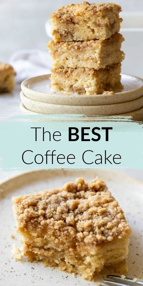 Homemade Coffee Cake Recipe, The Best Coffee Cake, Best Coffee Cake, Live Well Bake Often, Cinnamon Streusel Topping, Homemade Coffee Cake, Classic Coffee Cake, Coffee Cake Recipes Easy, Cinnamon Streusel