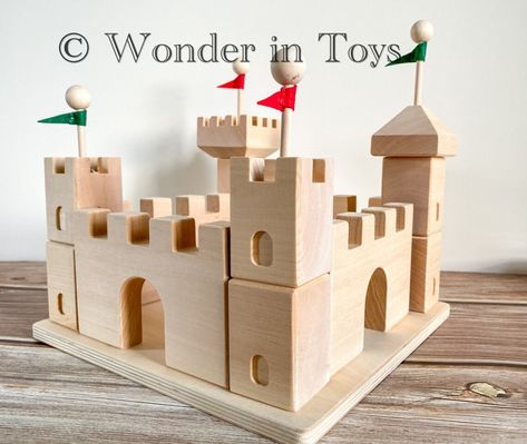 Arabian Castle, Waldorf Play, Wooden Castle, Castle Building, Open Ended Toys, Collectible Toys, Montessori Materials, Building Construction, Learning Through Play