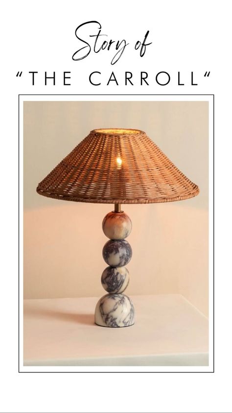 Boho Vintage Interior Design, Rattan And Marble, Eclectic Lamp, Marble Lighting, Marble Lamps, Marble Bedside Tables, Modern Bohemian Farmhouse, Eclectic Lamps, Rattan Table Lamp