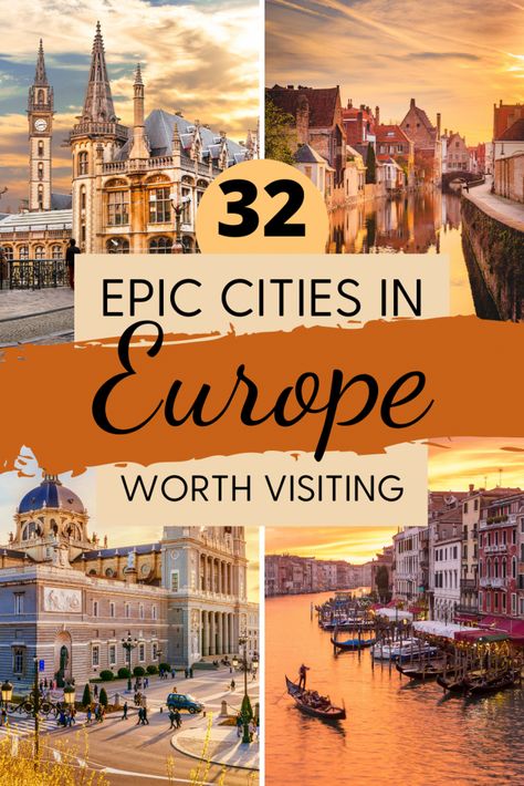 City Trips Europe, Best Cities In Europe, Perjalanan Kota, Cities To Visit, Europe Trip Itinerary, Beautiful Cities, Cities In Europe, Places In Europe, European Vacation