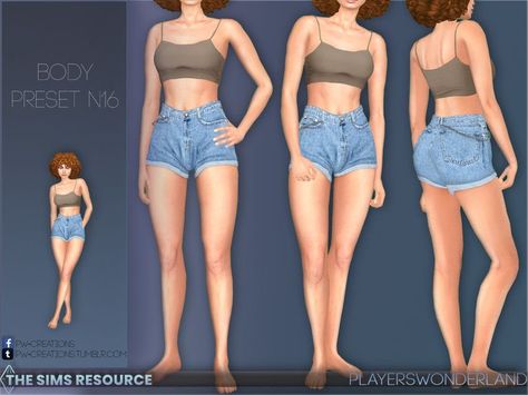 BodyPreset N16 Ts4 Cc Presets, Sims 4 Cc Presets, Presets Sims 4, Pc Sims 4 Cc, Sims 4 Body Presets, Sims 4 Presets, Body Presets, Sims 4 Eyes, Sims 4 Genetics