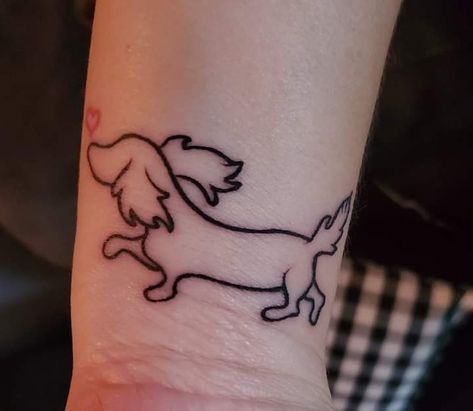 Dachshund Dog Tattoo, Long Hair Dachshund Tattoo, Weiner Dog Tats, Weenie Dog Tattoo, Sausage Dog Tattoo, Wiener Dog Tattoo, Doxie Tattoo, Daschund Tattoo, Braclet Tattoo