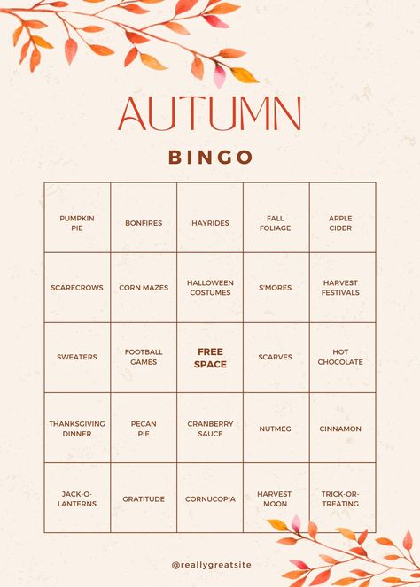 Templates September Bingo, Autumn Bingo, Autumn Challenge, Fall Bingo, Bingo Card Template, Bingo Sheets, Bingo Template, Fall Mood Board, Hot Sweater