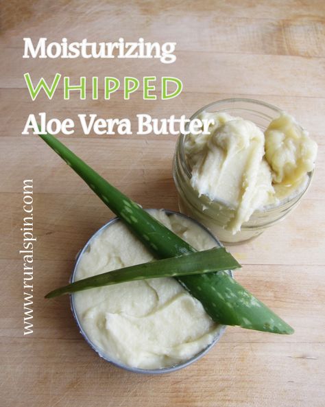 Moisturizing Whipped Aloe Vera Butter 4 ounces shea butter 1/2 ounce Vitamin E oil 1.5 ounces jojoba oil 1 ounce vegetable glycerin 2 teaspoons aloe vera gel 1 tablespoon rice powder 20 drops of your favorite essential oil. Whip everything well with an electric mixer. store out of direct sunlight. Apply the body butter right after you shower, or any time your skin needs some help maintaining moisture. Aloe Vera Butter, Diy Body Butter, Body Butters Recipe, Diy Lotion, Rice Powder, Diy Kosmetik, Homemade Lotion, Body Butters, Beauty Diy