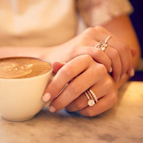 "I love her. And that's the beginning and end of everything." -F. Scott Fitzgerald #WeddingBands Stackable Rings Wedding, Wedding Rings Unique, Wedding Band Sets, Dream Ring, Two People, Trendy Wedding, Unique Engagement Rings, Engagement Ring Settings, Solitaire Engagement