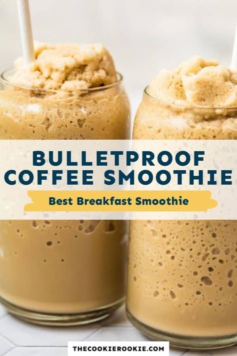 Keto Coffee Smoothie, Coffee Smoothie Recipes, Bulletproof Coffee Recipe, Cold Coffee Recipes, Frozen Coffee, Keto Coffee, Creamy Coffee, Butter Coffee, Ultimate Breakfast