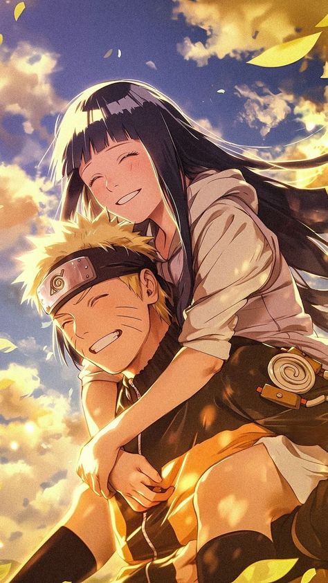 Naruto & Hinata Naruto And Sasuke Funny, Naruto Cool, Naruto Y Hinata, Naruto Painting, Best Romance Anime, Anime Drawing Books, Naruto Uzumaki Art, Naruto And Hinata, Naruto Uzumaki Shippuden