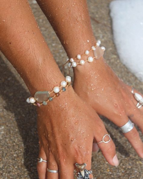 ~beachy boho~ It’s what we know, it’s what we do Different styles of pearl/sea glass bracelets are now available online. Browse all our new pieces on our website, EarthEyeJewelry.com • • #handmadejewelry #beachyboho #bohemian #freespirit #seaglassjewelry #beachjewelry #pearljewelry #oceaninspired #oceaninspiredjewelry #seaglasslove #handpicked #surfstyle Sea Glass Necklace Aesthetic, Gold Sea Glass Ring, Sea Glass Silver Ring, Handmade Adjustable Sea Glass Rings, Adjustable Ocean-inspired Sea Glass Jewelry, Ocean Inspired Jewelry, Beachy Boho, Sea Glass Bracelet, Surf Style