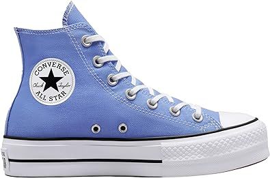 Royal Pulse Converse, Converse Bleu, Platform Chucks, Chuck Taylor Shoes, Womens High Top Shoes, Cute Converse, Custom Chuck Taylors, Chuck Taylor All Star Lift, Blue Converse