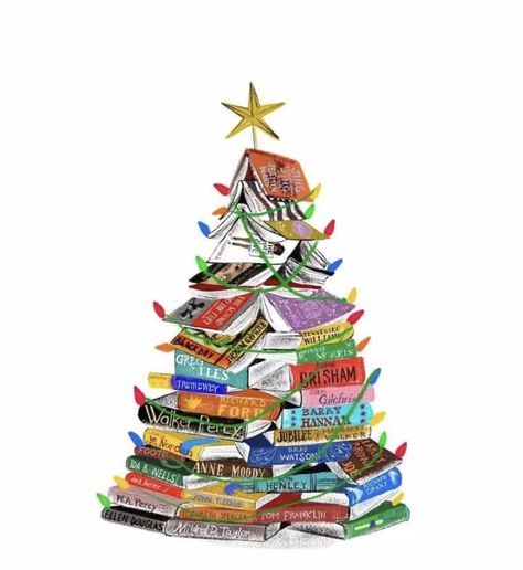 Books Christmas Tree, Christmas Tree Vector, Books Christmas, Book Christmas Tree, Book Tree, Tree Vector, Book Christmas, Christmas Things, Christmas Book