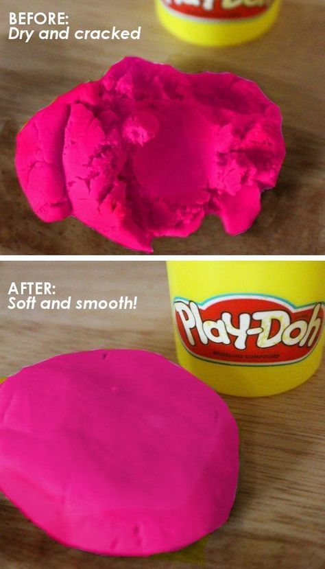 How to fix dry playdough: This easy hack for rehydrating old, dry playdough only takes 2 minutes! If you have kids in your life, you need this fix! #KidsActivities #ToddlerActivities #Playdough #Playdoh How To Store Playdough, Classroom Recipes, Crafting Hacks, Toddler Ideas, Neat Tricks, Toddler Stuff, Educational Activities For Kids, Kindergarten Learning, Afterschool Activities