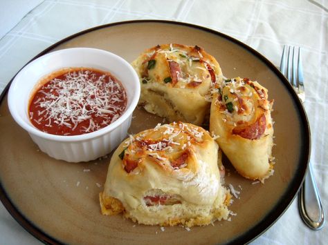 Pepperoni Rolls - She Makes and Bakes Pepperoni Rolls Recipe, Pepperoni Rolls, Pizza And Beer, Tasty Kitchen, Pizza Rolls, Recipe Community, Rolls Recipe, Appetizer Snacks, Yummy Snacks