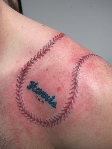 Softball Tattoo Ideas, John Tattoo Ideas, Softball Tattoos, John Tattoo, Baseball Tattoo, Baseball Tattoos, Hannah Jones, Brian Dawkins