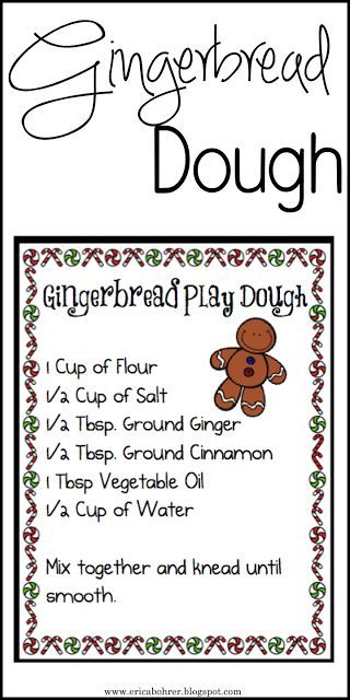 Christmas Preschool Party Food, The Ginger Bread Man Activities, Ginger Bread Man Crafts Preschool, December Curriculum Preschool, Ginger Bread Christmas Decorations Ideas Diy, Gingerbread Boy Activities, Ginger Bread Playdough Recipe, Ginger Bread Crafts Preschool, Ginger Bread Activities For Preschool