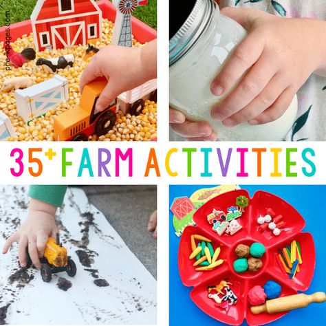 Preschool Farm Stem Activities, Farm Day Activities Preschool, Farm Themed Activities For Preschool, Farm Ideas For Preschool, Farm And Harvest Preschool, Farm To Table Activities For Kids, Farm Games Preschool, Farm Theme Art Preschool, Farm Theme Toddlers Activities