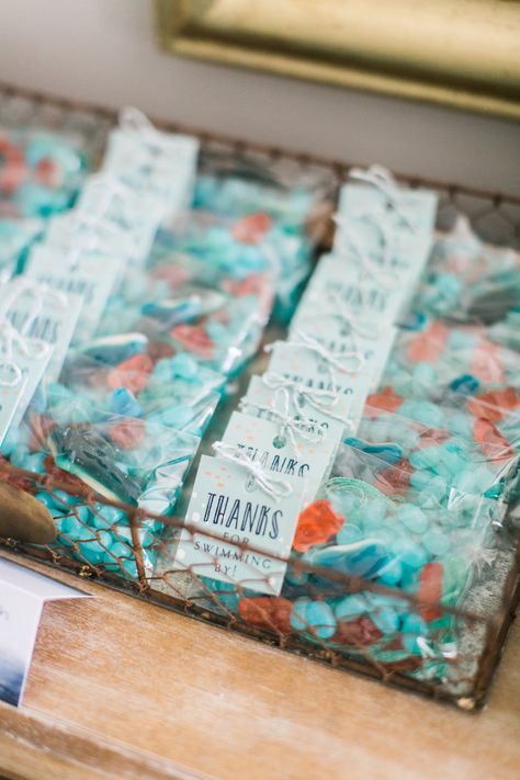 Big Fish candy favor pouches from a Modern Under the Sea Birthday Party on Kara's Party Ideas | KarasPartyIdeas.com (16) Ocean Theme Birthday Party Favors, Shark Candy Table Ideas, Ocean Theme Favors, Under The Sea Favors Ideas, Fish Birthday Party Favors, Fish Theme Party Favors, Modern Under The Sea Party, Ocean Birthday Party Favors, Mermaid Party Favors For Boys