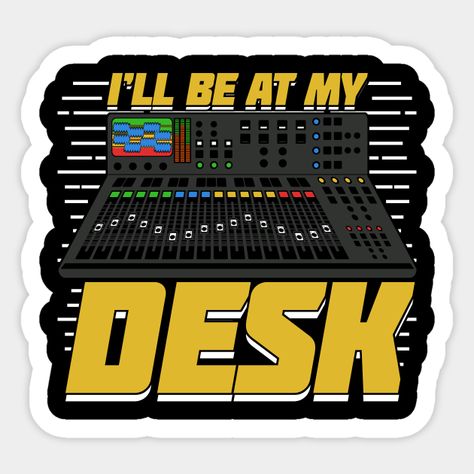 Sound Engineer Audio Technician Gift - Sound Engineer - Sticker | TeePublic Engineer Design, Sound Guy, Music Logo Design, Logo Game, Audio Engineer, Music Stickers, Sound Engineer, My Desk, Case Stickers