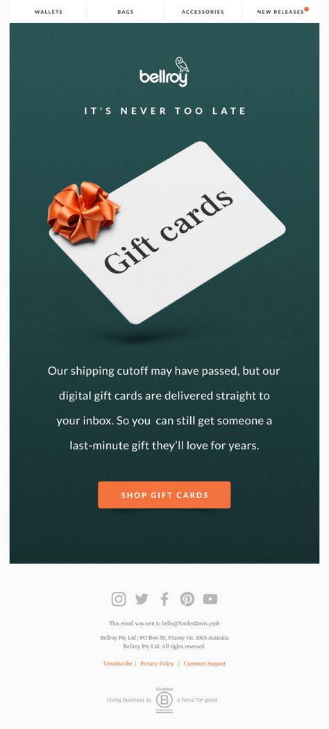 Valentines Gift Card, Email Examples, Email Blast, Give A Gift, Birthday Dates, Email Marketing Campaign, Best Email, Web Layout Design, Marketing Campaign