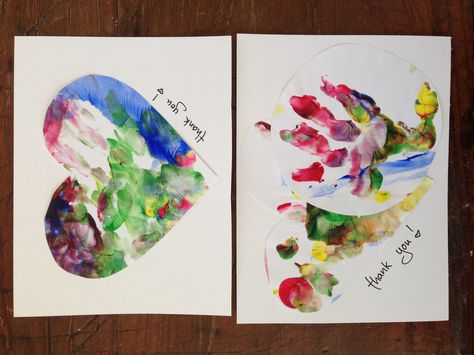 Recycle artwork into cards! First birthday thank-you notes made from finger paintings. Recycle Artwork, Recycled Artwork, Thank U Cards, Birthday Thank You Notes, Children Church, Girl Scout Daisy, Finger Paint, Baby Painting, Artwork Ideas