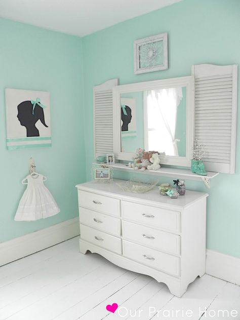 Teen Bathrooms, Mint Rooms, Prairie Home, House Of Turquoise, Girls Bathroom, Daughters Room, Big Girl Rooms, Green Rooms, Teen Bedroom