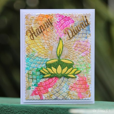 Ideas Diy Projects: Handmade Diwali Card #crafts #diyprojects #homerenovacion #remodeling #homeimprovement #renovation #diy @verefazer Diwali Handmade Cards, Handmade Cards Design, Grating Card, Diwali Facts, Diwali Card Making, Diwali Art, Festival Crafts, Diwali Drawing, Diwali Card