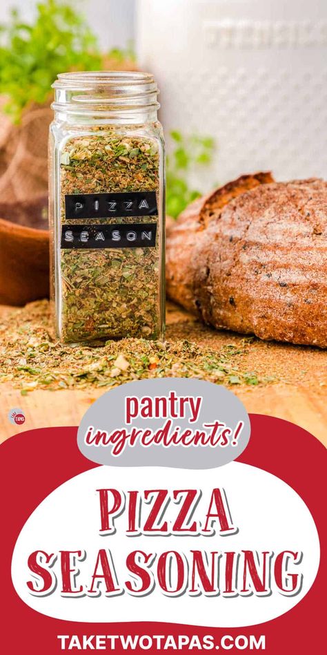 Diy Pizza Seasoning, Gluten Free Seasonings, Pizza Seasoning Recipe Spices, Pizza Spice Blend, Homemade Pizza Seasoning, Dry Mix Recipes, Pizza Seasoning Recipe, Homemade Seasoning Mixes, Pizza Spices