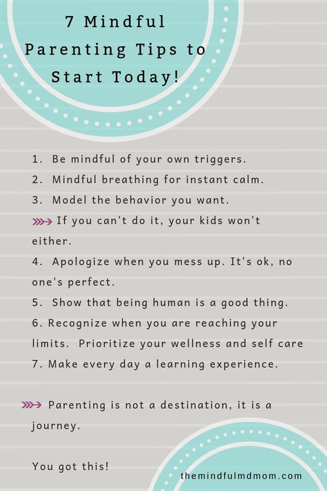 7 Mindful Parenting Tips to Start Today - The Mindful MD Mom Co-parenting, Parent Tips, Positive Parenting Solutions, Confidence Kids, Parenting Solutions, Parenting Help, Conscious Parenting, Mindful Parenting, Smart Parenting