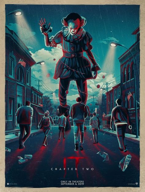 "Close your eyes if you don't believe. close them and see." It Chapter Two (2019) fan poster is huge #posters #horrorposterart #horrorposters #horrorlife #ITEnds Pennywise Poster, Horror Villians, Es Pennywise, Films Quotes, It Chapter Two, It The Clown, Clown Horror, Pennywise The Clown, Loser Club