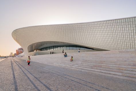 Amanda Levete - MAAT Bold Architecture, Amanda Levete, Public Architecture, Graduation Project, Public Building, Building Facade, Convention Center, Architecture And Design, Lisbon Portugal