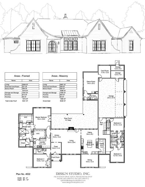 House Plans With Apartment, Modern English House, Modern English Country House, English House Plans, Modern English Tudor, English Country House Plans, Villa Layout, French Country Houses, Modern English Country