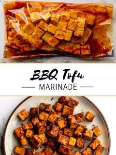 Savory Tofu Marinade, Bbq Tofu Marinade, Easy Tofu Marinade, Tofu Marinade Recipes, Air Fried Tofu, Cilantro Lime Marinade, Vegan Bbq Recipes, Tofu Marinade, Bbq Marinade