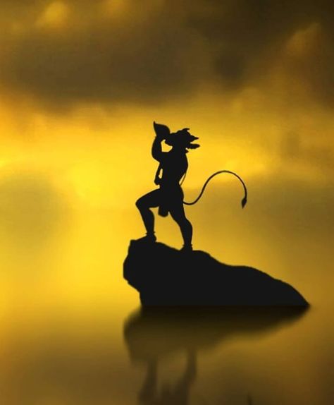 Hanuman Ji Silhouette, Hanumantha Images, Jai Sree Rama, Hanuman Silhouette, Hanuman Ji Images, Vasudev Krishna, Sree Ram, Bala Ji, Painter Business Card