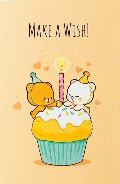 Happy Birthday Drawings, Birthday Cartoon, Cute Happy Birthday, Birthday Gifts For Boyfriend Diy, Milk & Mocha, Cute Bear Drawings, Cute Images With Quotes, Cute Doodles Drawings, Cute Couple Cartoon