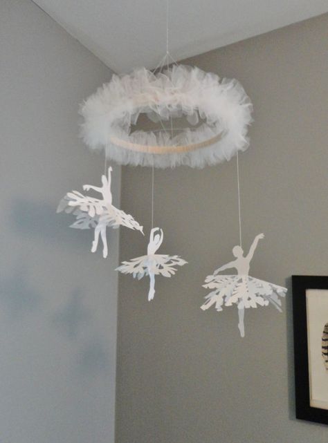 Ballerina Mobile, Nursery Ballerina, Paper Ballerina, Ballet Crafts, Ballerina Room, Ballerina Nursery, Baby Boy Decorations, Ballerina Dance, Snowflake Craft