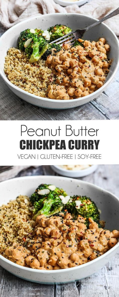 Chickpea Peanut Butter, Butter Curry, Peanut Butter Curry, Chickpea Coconut Curry, Vegan Chickpea, Chickpea Recipes, Chickpea Curry, Healthy Kitchen, Goulash