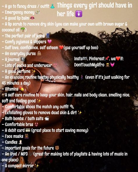 ✨DontTouchMyAfro✨ Things Every Girl Should Have, Queen Tips, Best Lip Balm, Girl Advice, Glo Up, Baddie Tips, Aesthetic Things, Simple Life Hacks, Glow Up Tips