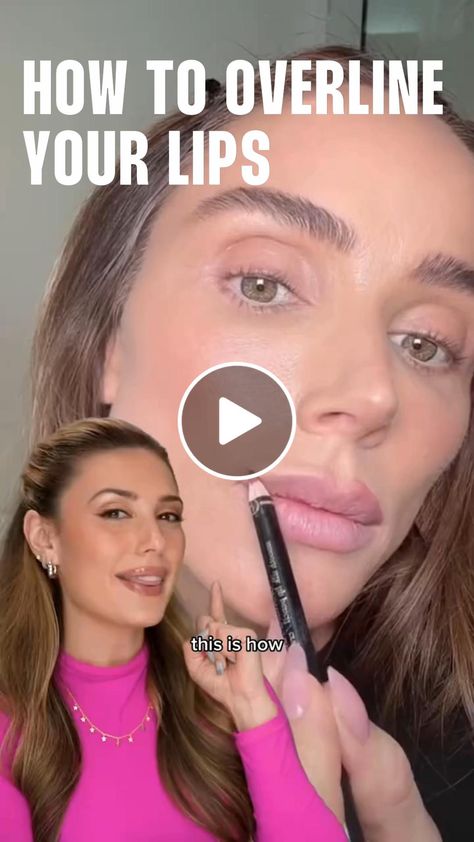 Lemon8 · How to overline your lips!  · @Victorialyn How To Overline Your Lips, Overline Lips, Overlined Lips, Your Lips, Hailey Bieber, Makeup Tips, Lips, Let It Be, Makeup