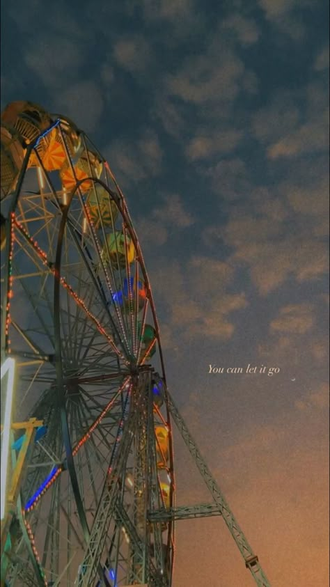 New Beginnings Aesthetic Images, Stephaniecore Aesthetic, Ferris Wheel Quotes, Aethestic Quotes, Stephanie Core, Ferris Wheel Aesthetic, Evening Aesthetic, Aesthetic Snap, Evening Quotes