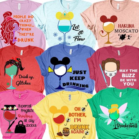 Disney Drinking Shirts Disney Drinking Around the World T - Etsy Disney Drinking Shirts, Disney Drinking Around The World, Disney Bachelorette Parties, Disney Bachelorette, Disney Birthday Shirt, Disney Drinks, Bride Team, Disney Princess Shirts, Wedding Renewal