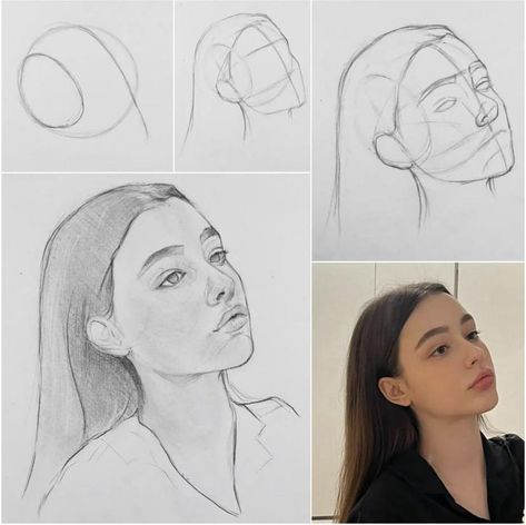 Choose Marker Face Drawing Guide, Portrait Drawing Tips, 얼굴 드로잉, Cool Pencil Drawings, Portraiture Drawing, Easy Drawings Sketches, Portrait Sketches, You Dream, Art Inspiration Painting