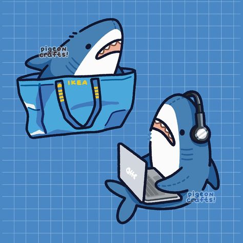 Our favourite shark icon, Blåhaj the IKEA plush!!🇸🇪🦈 I drew a couple of IKEA tattoo flash and the consensus was to redesign them into… | Instagram Ikea Plush, Shark Icon, Shark Pictures, Shark Drawing, Shark Bait, Shark Plush, Shark Art, Shark Tattoos, Shark Lover