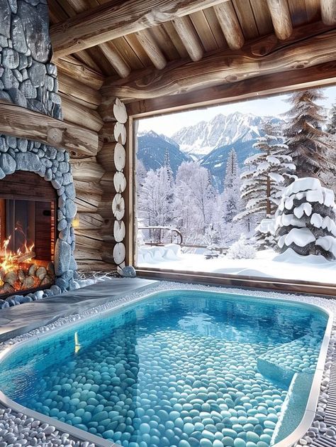 Log Cabin Christmas, Winter Romance, Mountain Cabins, Romantic Dream, Cabin Christmas, A Log, Mountain Cabin, Tiny House Living, Cozy Vibes