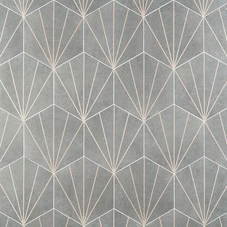 Ivy Hill Tile Klyda Beams 13" x 14.5" Porcelain Wall & Floor Tile | Wayfair Hexagon Floor, Affordable Tile, Ivy Hill Tile, Bathroom Wall Tile, Before Midnight, Commercial Flooring, Tile Work, Pool Tile, Porcelain Flooring