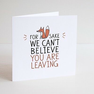 Funny Goodbye Cards, Diy Goodbye Cards, Funny Leaving Cards, Goodbye Gifts For Coworkers, Goodbye Cards, Job Cards, Leaving Cards, New Job Card, Farewell Cards