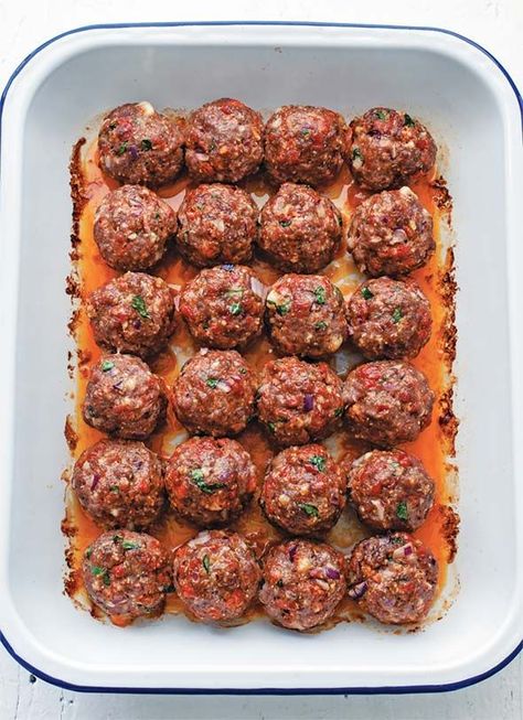 Chorizo Meatballs Recipe | Moderne Cafe (These spectacular and simple chorizo meatballs are flavorful, flawless, and foolproof.) Chorizo Meatballs, Chorizo Recipes, Meatballs Recipe, Latin Food, Portuguese Recipes, Meatball Recipes, Beef Dishes, Casserole Dish, Appetizer Snacks