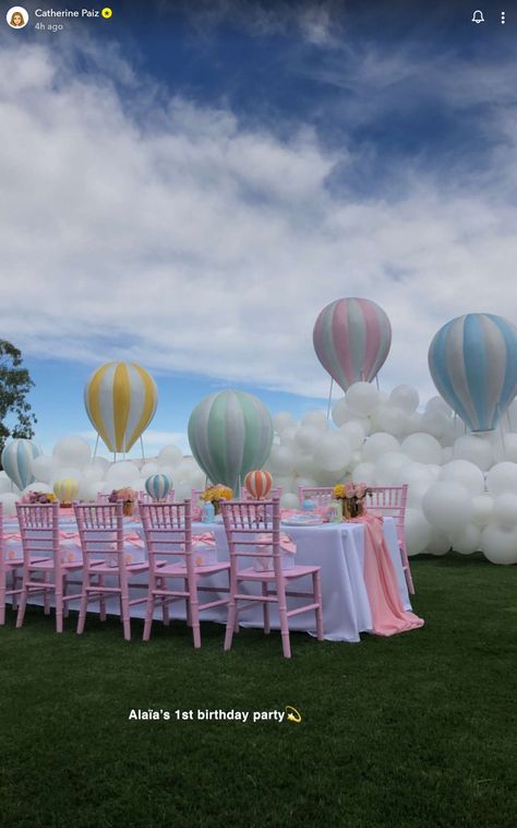 Hot Air Balloon Party, Fest Temaer, Gender Party, Ace Family, Gender Reveal Party Decorations, Birthday Party Theme Decorations, Baby Gender Reveal Party, Foto Baby, Theme Party Decorations