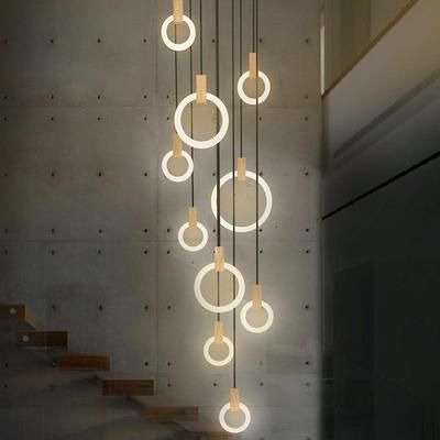 Avenila Modern Waterproof Outdoor Long Strip LED Aluminum Wall Lamp Long Hanging Lights, Pendant Lamps Bedroom, Round Lamp, Dining Room Pendant, Hal Decor, Nordic Living Room, Pendant Lighting Dining Room, Stair Lighting, Wooden Light