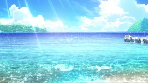 from : Love Live! Sunshine!! Ocean Header, Header Wallpaper, Ocean Backgrounds, Love Live Sunshine, Scenery Background, City Background, Anime Gifs, Space Backgrounds, Beach Background