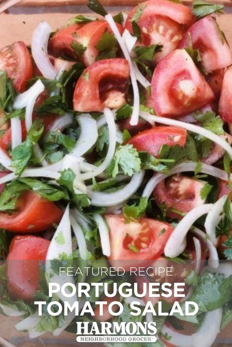 Portuguese Vegetable Recipes, Portuguese Salad Recipes, Portuguese Salads, Portuguese Salad, Portuguese Dishes, Light Lunches, Peri Chicken, Tomato Salad Recipes, Skip It